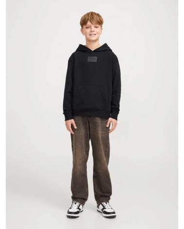 JACK & JONES HOODED SWEATSHIRT FOR BOYS | MODEL 12259809 BLACK NEGRO