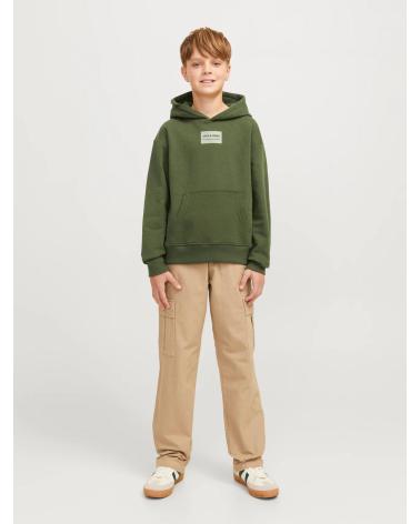 JACK & JONES HOODED SWEATSHIRT FOR BOYS | MODEL 12259809 GREEN VERDE