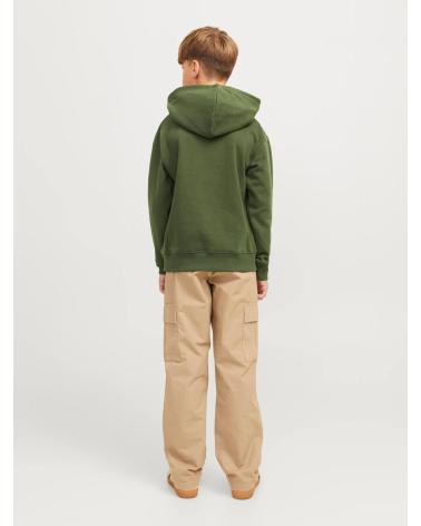 JACK & JONES HOODED SWEATSHIRT FOR BOYS | MODEL 12259809 GREEN VERDE