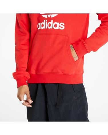 ADIDAS TREFOIL HOODED SWEATSHIRT RED IM4497 ROJO