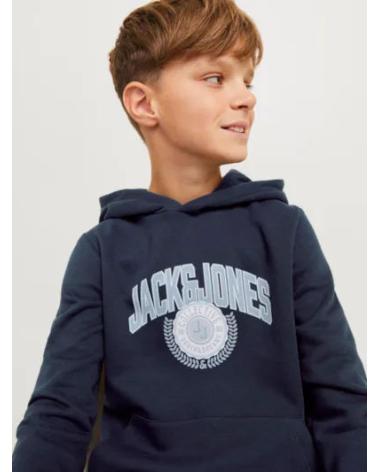CAMISOLA COM CAPUZ JACK & JONES JUNIOR 12266761 AZUL MARINHO AZUL MARINO