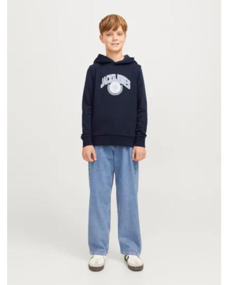 CAMISOLA COM CAPUZ JACK & JONES JUNIOR 12266761 AZUL MARINHO AZUL MARINO