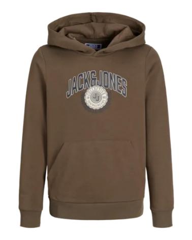 SUDADERA CON CAPUCHA JACK & JONES JUNIOR 12266761 MARRÓN MARRóN
