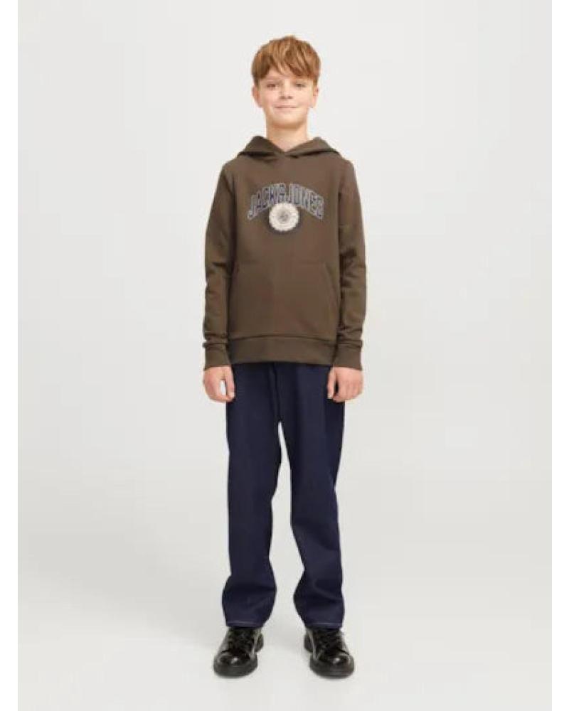 SUDADERA CON CAPUCHA JACK & JONES JUNIOR 12266761 MARRÓN MARRóN