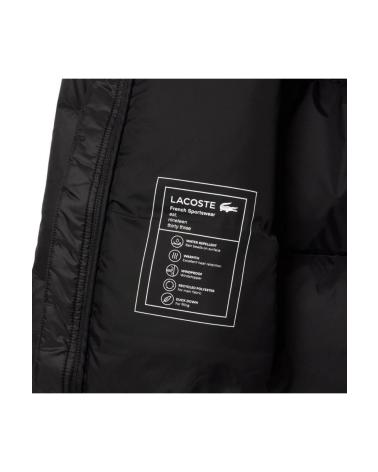 LACOSTE CASACO ACOLCHOADO IMPERMEÁVEL PRETO NEGRO
