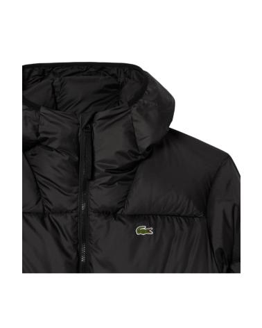 LACOSTE CASACO ACOLCHOADO IMPERMEÁVEL PRETO NEGRO