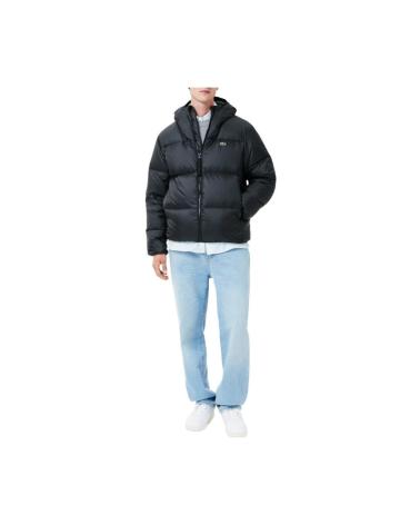 LACOSTE CASACO ACOLCHOADO IMPERMEÁVEL PRETO NEGRO
