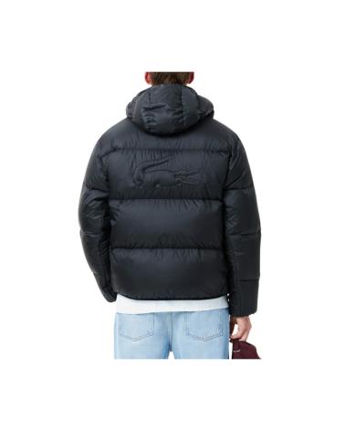 LACOSTE CASACO ACOLCHOADO IMPERMEÁVEL PRETO NEGRO