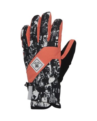 DC SHOES SNOWBOARD AND SKI GLOVES MODEL ADJHN03015 ORANGE NARANJA