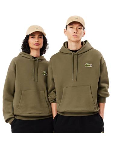 LACOSTE SWEAT À CAPUCHE VERT SH275400 VERDE