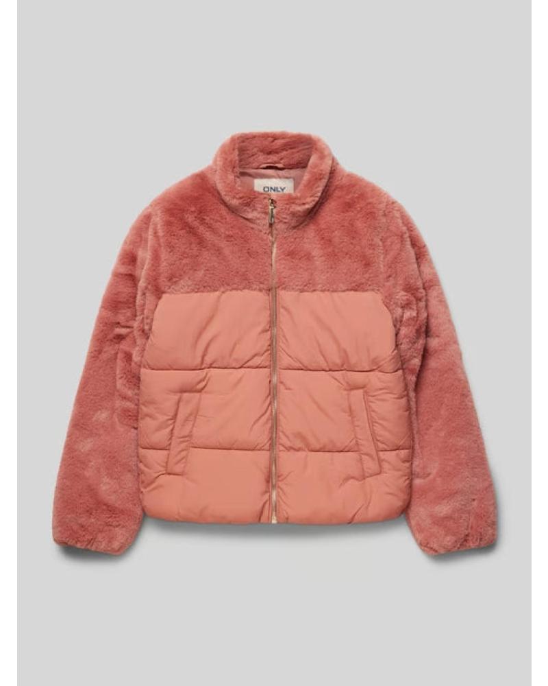 ONLY FAUX FUR PADDED JACKET 15324627 PINK ROSA