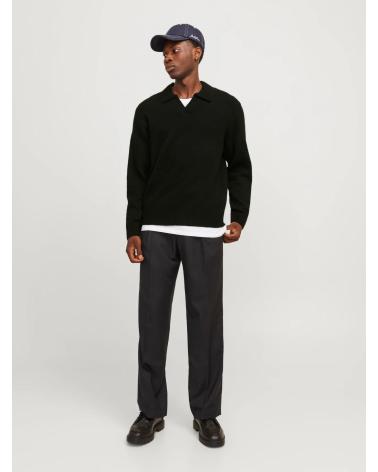 JACK & JONES POLO NECK JUMPER 12246613 BLACK BLACK