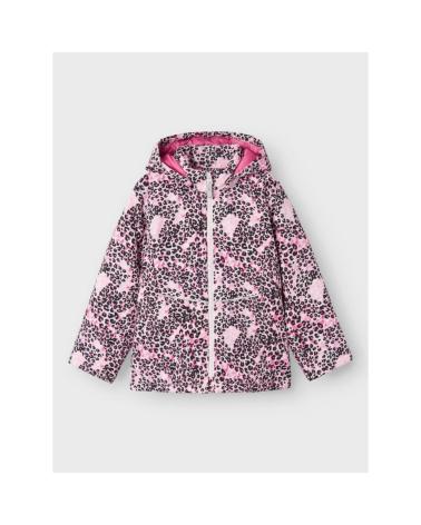 NAME IT VESTE À CAPUCHE IMPRIMÉ LÉOPARD ROSE 13229829 ROSA