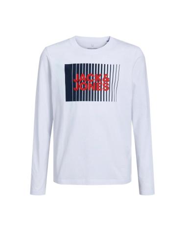 T-SHIRT MANCHES LONGUES JACK & JONES JACKJONES 12244209 BLANC BLANCO