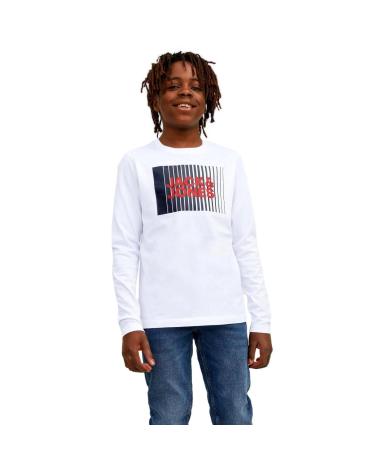 T-SHIRT MANCHES LONGUES JACK & JONES JACKJONES 12244209 BLANC BLANCO