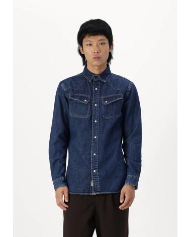 JACK AND JONES CHEMISE JEAN CLASSIQUE BLEU MODÈLE 12261895 AZUL