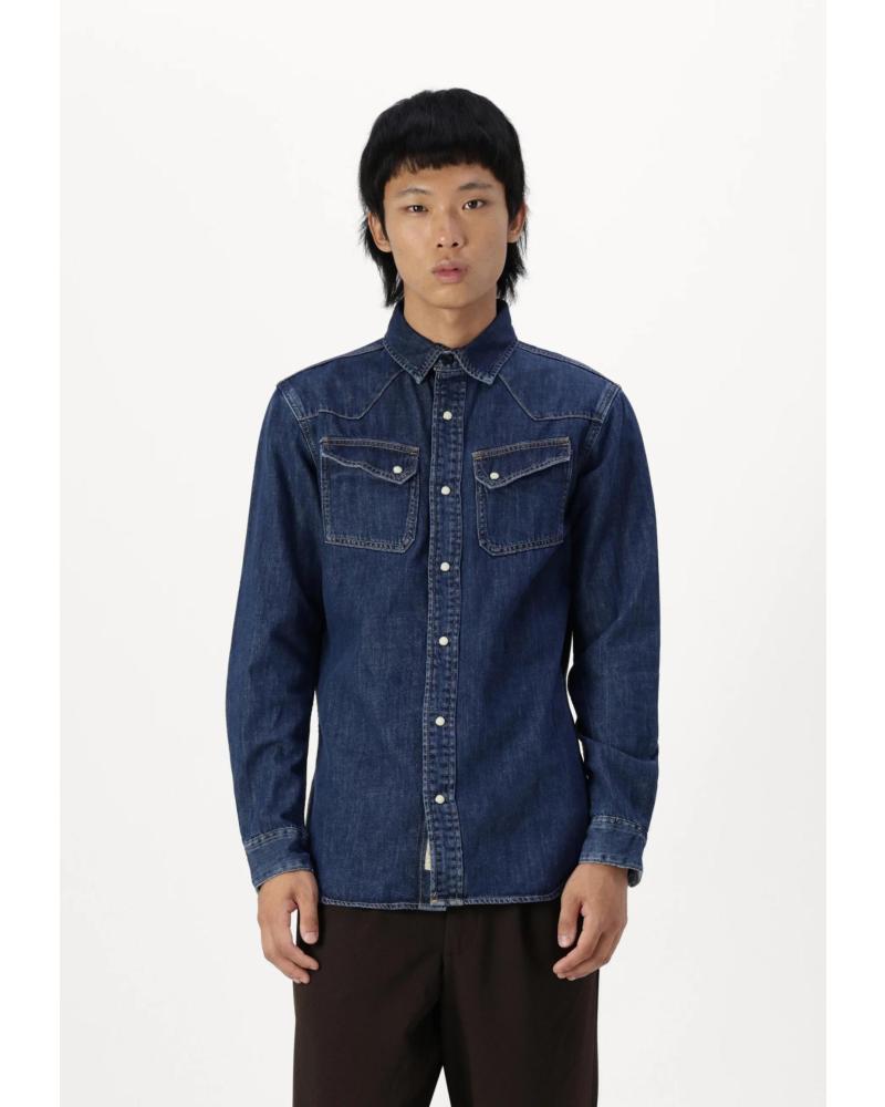 JACK AND JONES CHEMISE JEAN CLASSIQUE BLEU MODÈLE 12261895 AZUL
