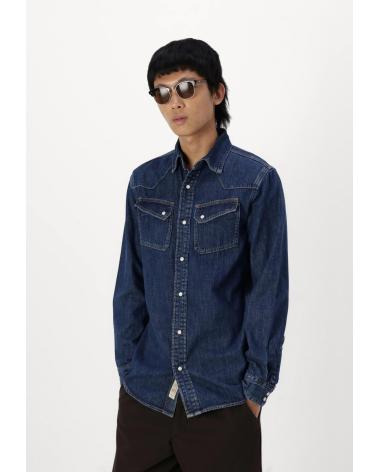 JACK AND JONES CHEMISE JEAN CLASSIQUE BLEU MODÈLE 12261895 AZUL