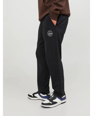 JACK & JONES TRAININGSHOSE 12165322 BLACK - BEQUEME PASSFORM BLACK