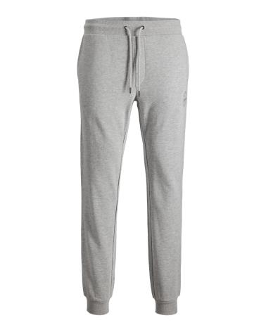 JACK & JONES TRAININGSHOSE 12165322 HELLGRAU - BEQUEME PASSFORM GRIS CLARO