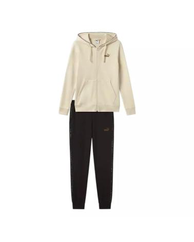 PUMA TRAININGSANZUG BEIGE UND SCHWARZ 689001 NEGRO