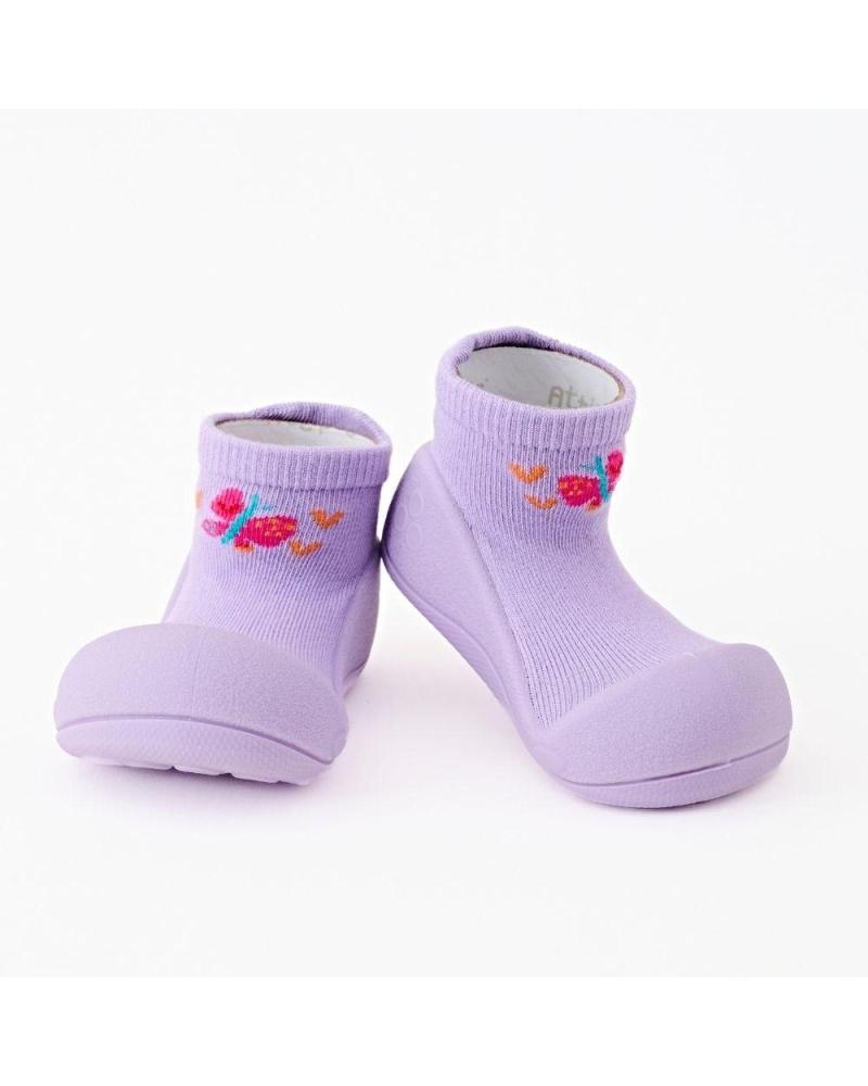 ATTIPAS DM BUTTERFLY ABU010 - PURPLE FIRST STEPS SHOES PúRPURA