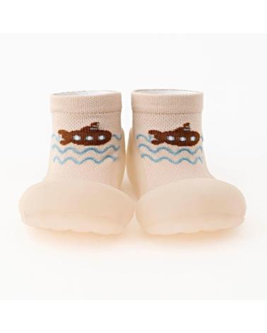 ATTIPAS SUBMARINE BEIGE BABY SLIPPERS ASU010 BEIGE