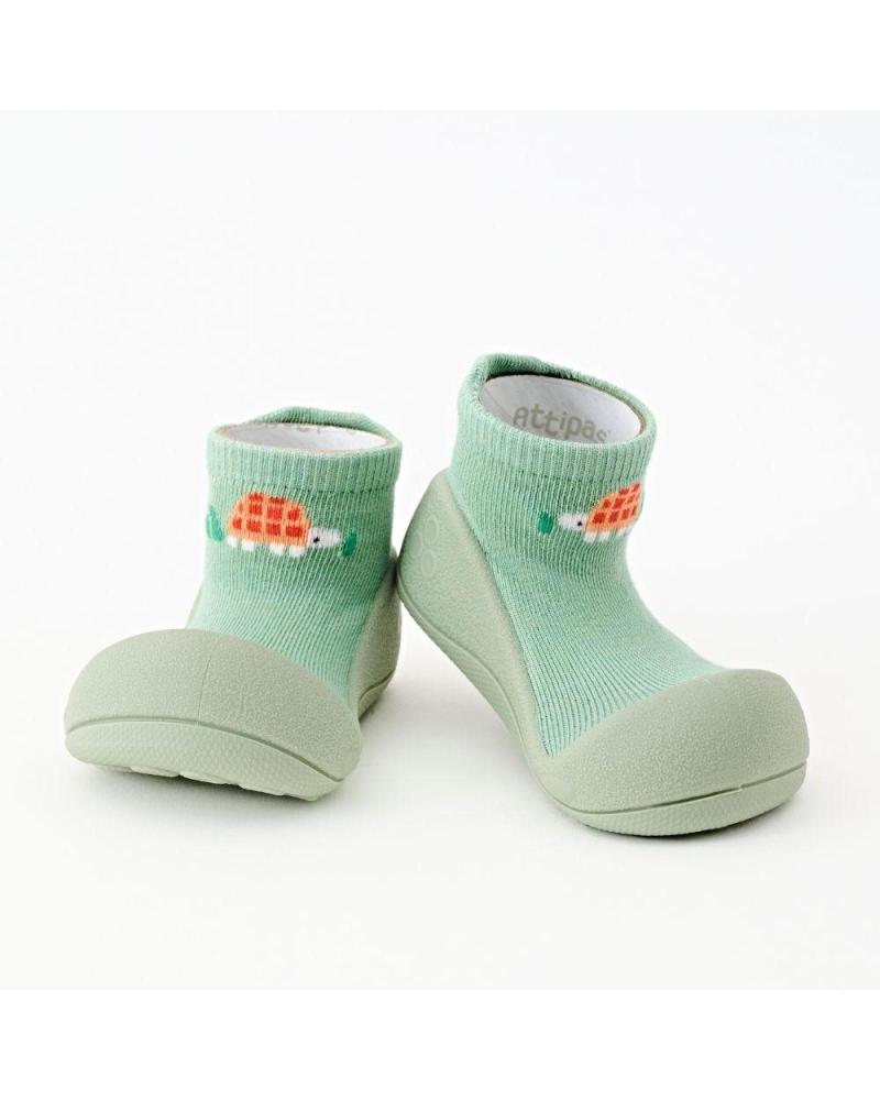 ATTIPAS DM TORTOISE ATO01 GREEN - ERGONOMIC FIRST STEPS SHOES GREEN