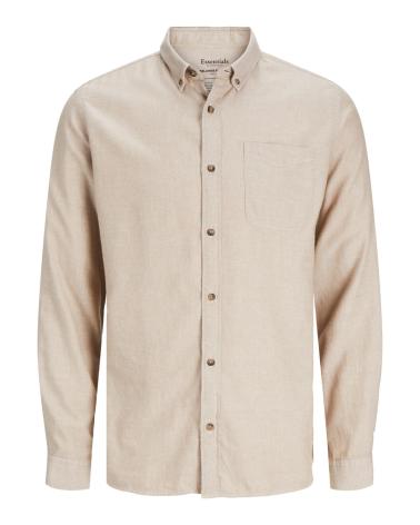 CAMISA CASUAL JACK & JONES 12235974 BEGE BEIGE