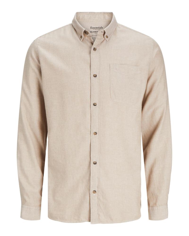 CAMISA CASUAL JACK & JONES 12235974 BEGE BEIGE