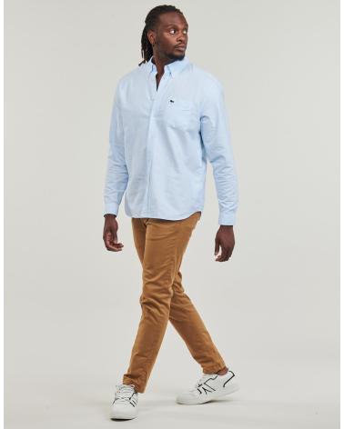 LACOSTE CHEMISE OXFORD COUPE DROITE CH911 BLEU CLAIR AZUL