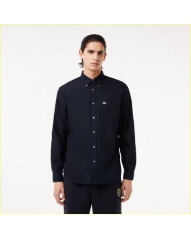 CAMICIA OXFORD LACOSTE VESTIBILITÀ REGOLARE CH911 BLU MARINO AZUL MARINO