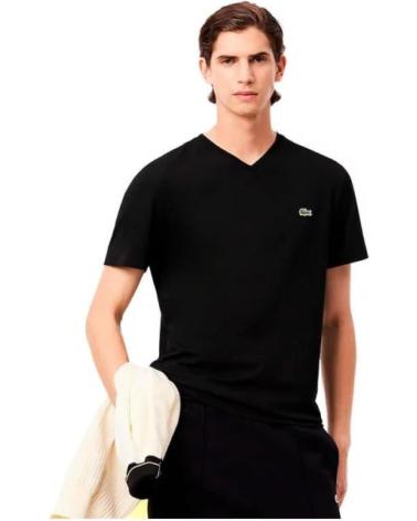 LACOSTE CAMISETA HOMBRE BASICA TH507700 BLACK