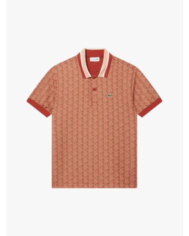 -LACOSTE-POLO-DE-JACQUARD-MONOGRAMA-ROJO-BEIGE-MULTICOLOR