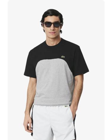 T-SHIRT LACOSTE DE MALHA CINZA TH955100 GRIS