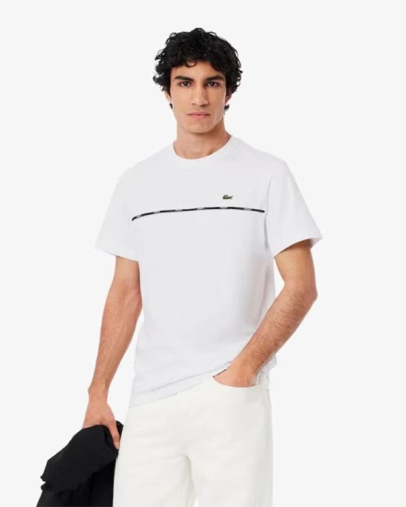 LACOSTE KURZARM T-SHIRT TH9842-001 HERREN BLANCO