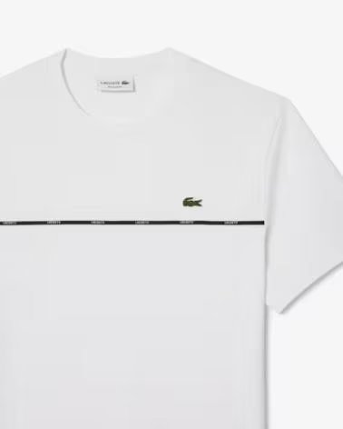 LACOSTE KURZARM T-SHIRT TH9842-001 HERREN BLANCO