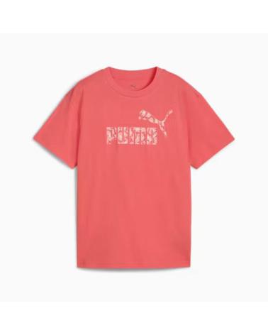 T-SHIRT PUMA ESSENTIALS ANIMAL LOGO ROSSA 686601 ROJO