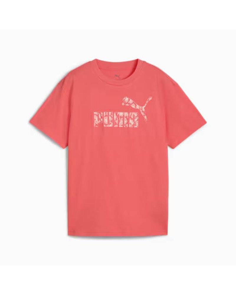 T-SHIRT PUMA ESSENTIALS ANIMAL LOGO ROSSA 686601 ROJO