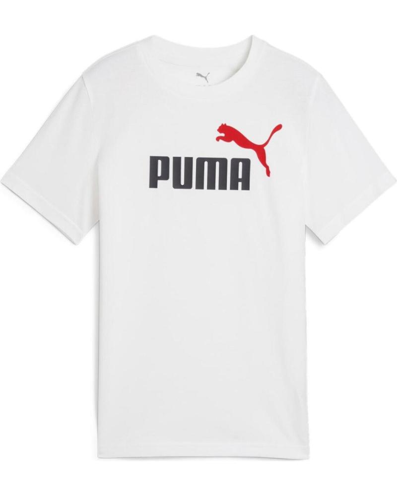 -PUMA-T-SHIRT PUMA ESSENTIALS LOGO 685778-02 BIANCO-2