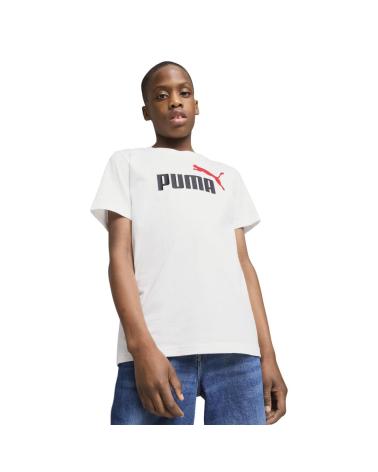 PUMA T-SHIRT ESSENTIEL LOGO JAUNE - RÉF. 685778-55 55