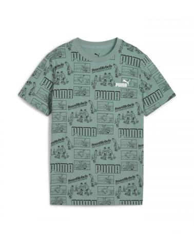 PUMA CAMISETA PUMA ESTAMPADA PARA NIÑO - 685146 VERDE