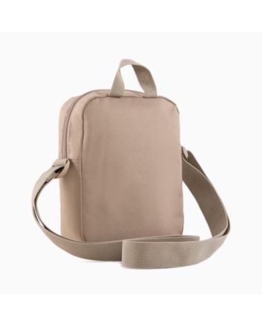 PUMA COMPACT CROSSBODY BAG 091155 BROWN WITH EMBOSSED LOGO MARRóN