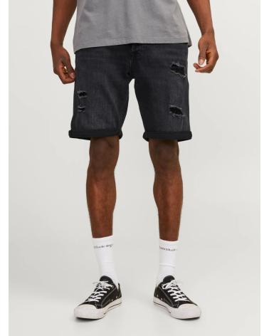 JACK & JONES REGULAR FIT DENIM SHORTS BLACK BLACK