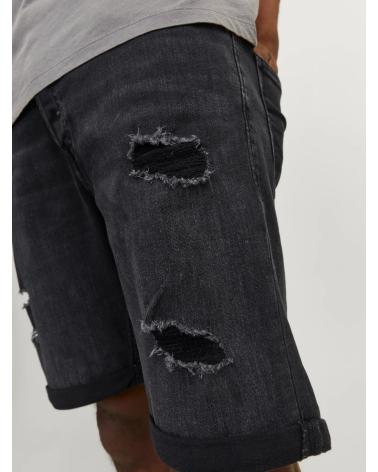 JACK & JONES REGULAR FIT DENIM SHORTS BLACK BLACK