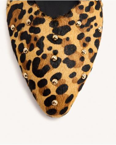 GIOSEPPO MULES RASAS IRASBURG 75421 ESTAMPADO LEOPARDO AZUL