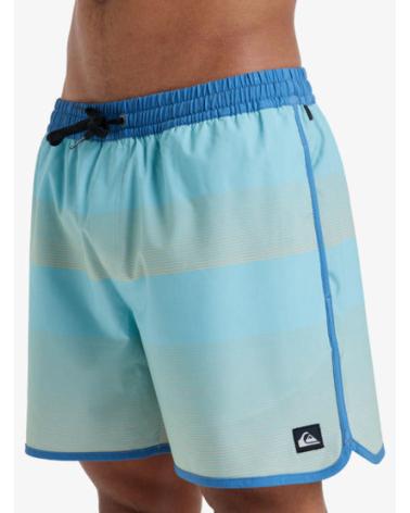 QUIKSILVER SWIM SHORTS SURFSILK SCALLOP VOLLEY EQYJV04108 AQUA VERDE