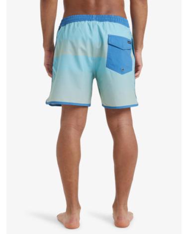 QUIKSILVER SWIM SHORTS SURFSILK SCALLOP VOLLEY EQYJV04108 AQUA VERDE