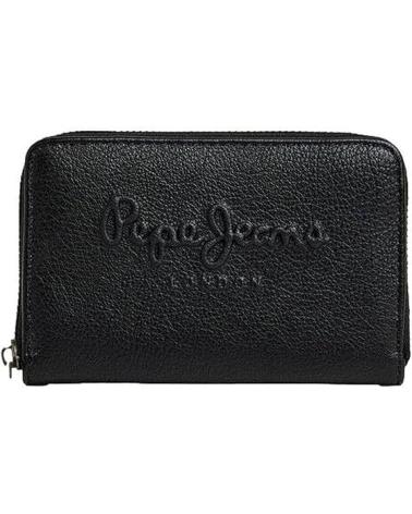 PEPE JEANS BLACK WALLET PL070201 NEGRO