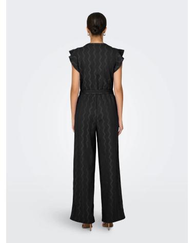 ONLY PLEATED LONG JUMPSUIT 15357551 ELEGANT BLACK NEGRO